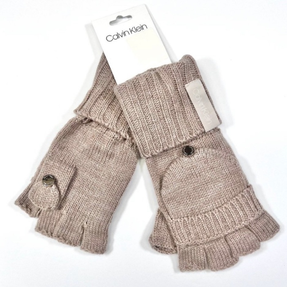 Calvin Klein gloves - Convertible fingerless with mitten flap cover - NTW